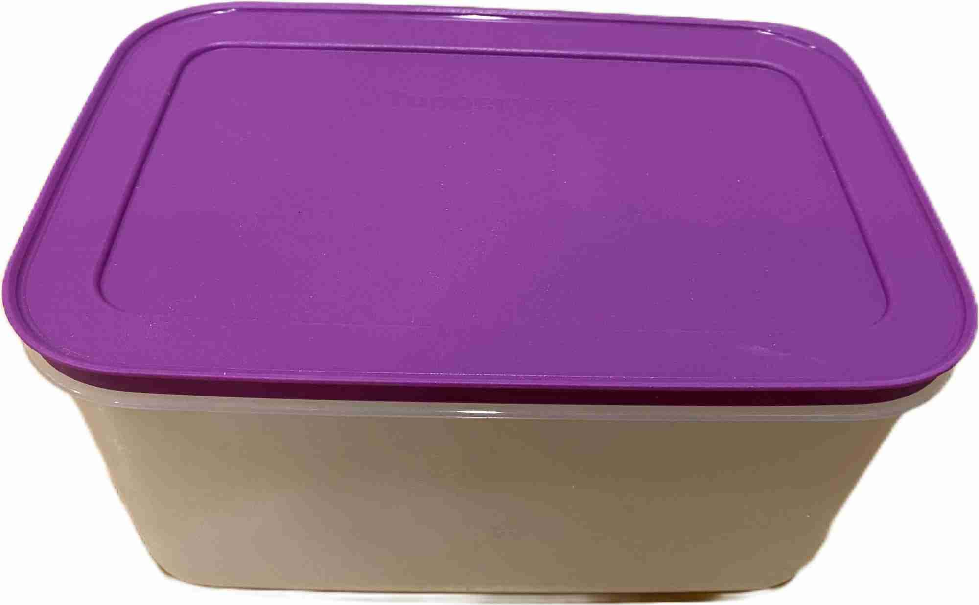 Tupperware Plastic Fridge Container - 2500 ml (Purple, White)