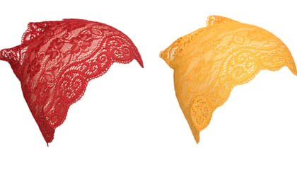 Girls and Womens Hijab Cap Hijab Headband, Under Hijab Scarf Dark Red and Yellow Naqab Head Scarf (2 pcs) Girls and Womens Hijab Cap Hijab Headband, Under Hijab Scarf Dark Red and Yellow Naqab Head Scarf (2 pcs)