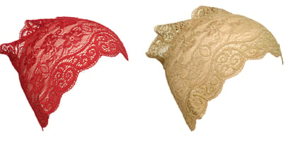 Girls and Womens Hijab Cap Hijab Headband, Under Hijab Scarf Dark Red and Dark Beige Naqab Head Scarf (2 pcs) Girls and Womens Hijab Cap Hijab Headband, Under Hijab Scarf Dark Red and Dark Beige Naqab Head Scarf (2 pcs)