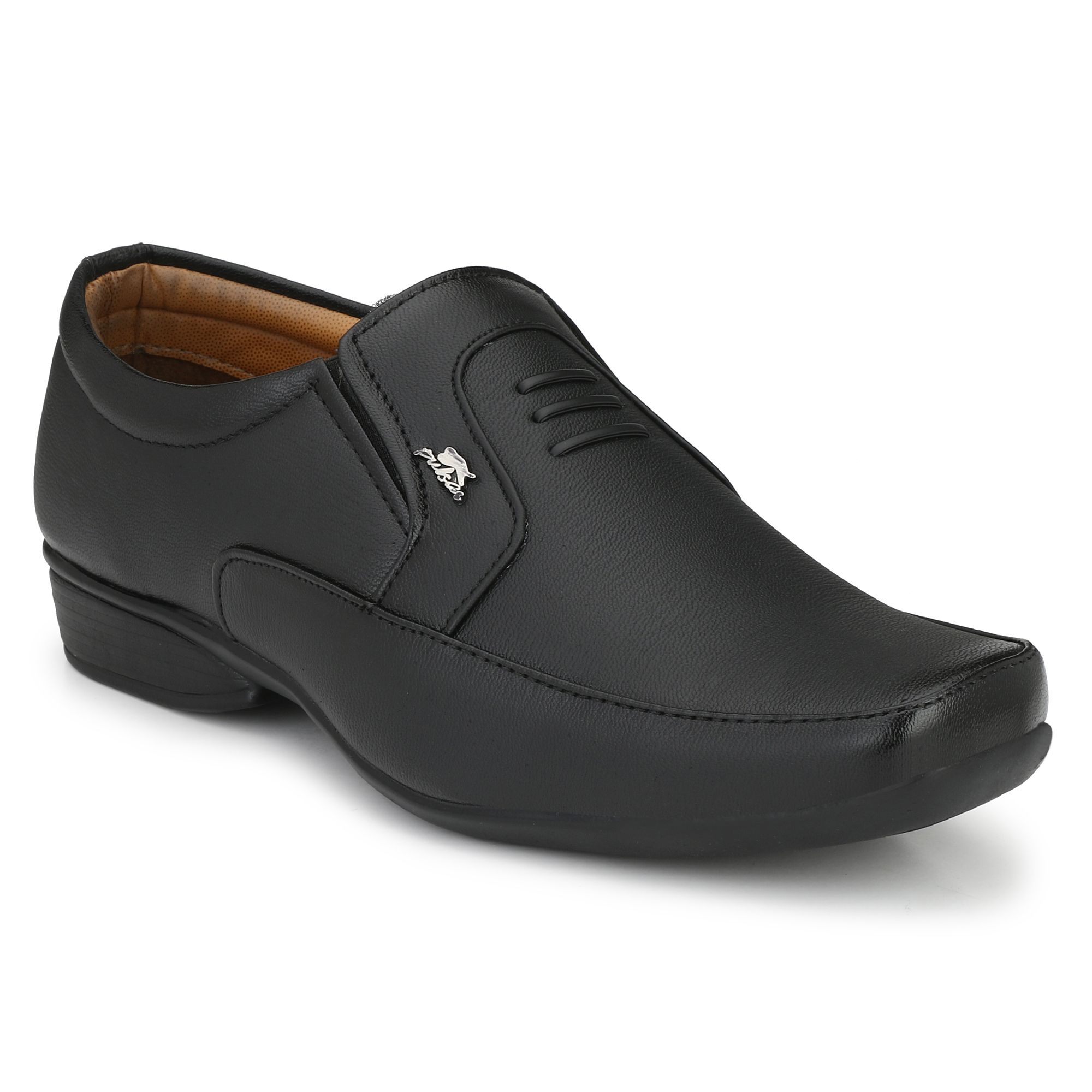 Stylelure Synthetic Leather Black Formal Office Shoes Slip On For Men - Formal Shoes | Buy online on ZillyBuy