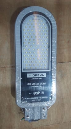 OREVA 45WATT LED STREET LIGHT ALUMINIUM BODY WATERPROOF 6500K (1 YEAR WARRANTY)