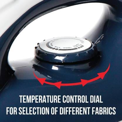 HAVELLS glydo 1000 W Dry Iron  (Charcoal Blue)