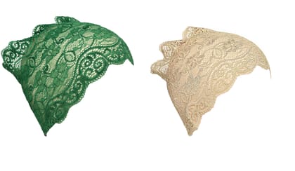 Girls and Womens Hijab Cap Hijab Headband, Under Hijab Scarf Green and Light Beige Naqab Head Scarf (2 pcs) Girls and Womens Hijab Cap Hijab Headband, Under Hijab Scarf Green and Light Beige Naqab Head Scarf (2 pcs)