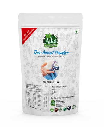 Organic Diabetic Powder -Dia-Amrut Powder-100gm