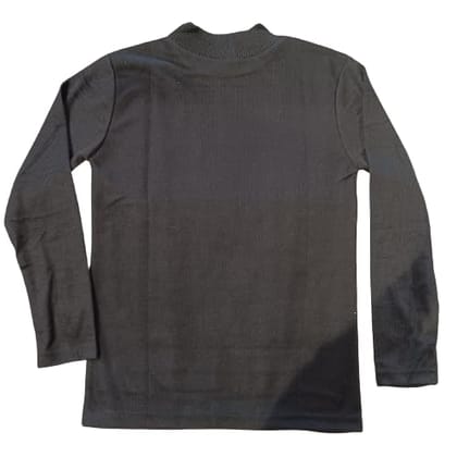 AoutRage Black Highneck Sweat Shirt Full Slevees M Size Black Colour