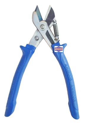 Pilerman Katiya Popat Heavy Wire Cutter/Metal Cutter/Sheet Cutter/Tin Cutter (KP-Anm-Blue-8")