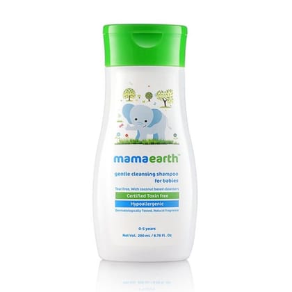 Mamaearth Gentle Cleansing Shampoo For Babies (200ml) +Mamaearth Moisturizing Daily lotion for Babies (200ml) Pack of 2