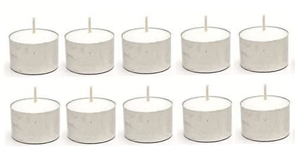 Crazy Sutra Pure Smokeless Tea Light Wax Candles 50 pcs Pack 7-9 hrs Burning time