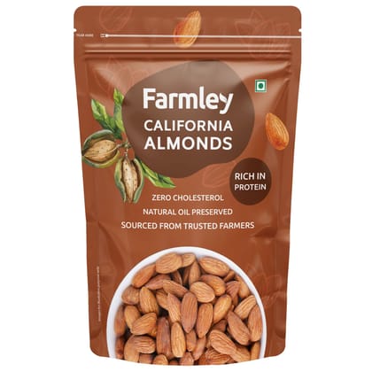 Farmley Popular California Almonds (Badaam) 500g
