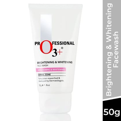 O3+ Brightening & Whitening Face Wash For All Skin Type (50ml) O3+ Brightening & Whitening Face Wash For All Skin Type (50ml)
