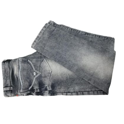 AoutRage Jeans Slim Fit 28 Size Colour Light Grey by Fashion King Clothings