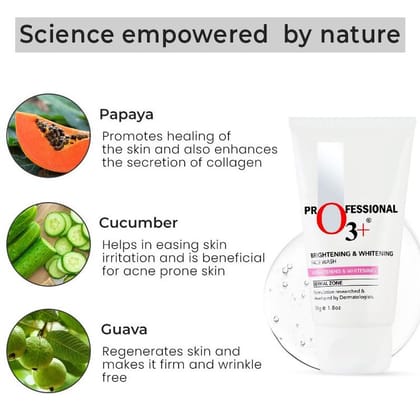 O3+ Brightening & Whitening Face Wash For All Skin Type (50ml)