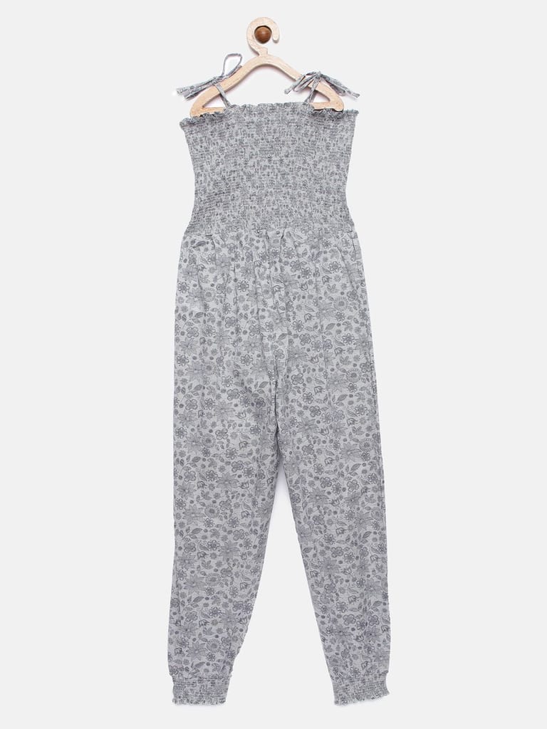 Girls Grey Jumpsuit