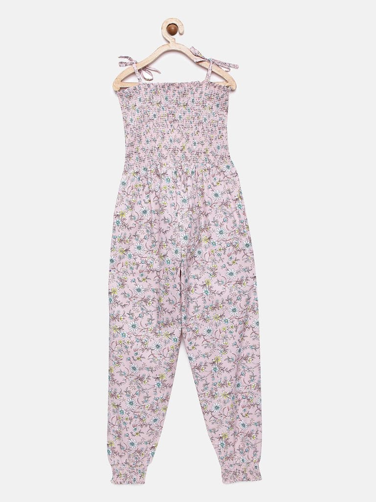 Girls Pink Jumpsuit