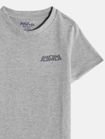 Boys Grey Pack of 3 Printed T-shirt