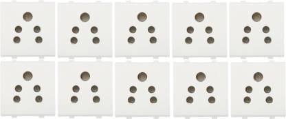 Anchor Penta 38320 6A Socket, White, Pack of 10