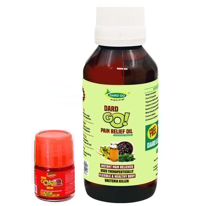 DARDGO Pain Relief Oil Mixture of Ayurvedic Herbs Effective on Joint Pain, Knee Pain, Sciatica Pain, Leg Pain and Body Pain Relief | Herbal Pain Reliver for Men and Women, 100 ml Pack of 1