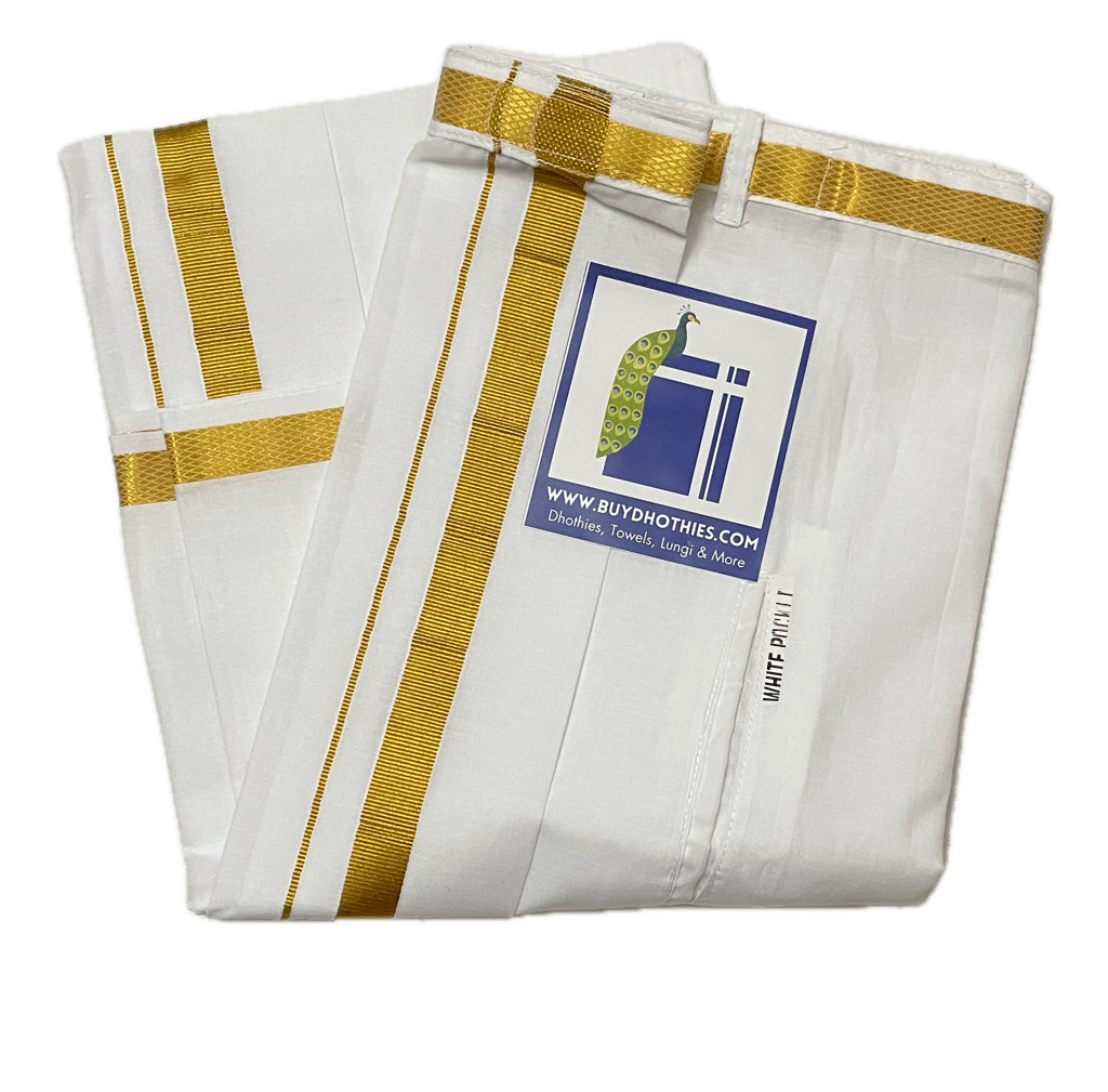 Easy Wear Dhothi (Velcro attached) - Wear with Confidence