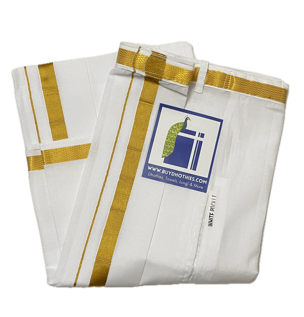 Easy Wear Dhothi (Velcro attached) - Wear with Confidence