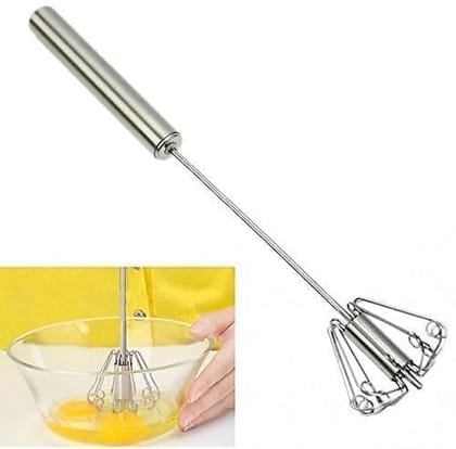 HAPPI Power Free Semi Automatic Rotary Whisk Spring Rawai Handy Churner Stainless Steel Egg Beater Lassi , Butter Milk Mixer Hand Blender Manual HAPPI Power Free Semi Automatic Rotary Whisk Spring Rawai Handy Churner Stainless Steel Egg Beater Lassi , Butter Milk Mixer Hand Blender Manual