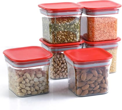 HAPPI Multipurpose Unbreakable Plastic Transparent Airtight Kitkat Masala Storage Container Jar For Kitchen Masala Box Dabba Spice, Cereal, Dry Fruits Spice Box 600 ML (Multicolor- Set of 6 Pcs) HAPPI Multipurpose Unbreakable Plastic Transparent Airtight Kitkat Masala Storage Container Jar For Kitchen Masala Box Dabba Spice, Cereal, Dry Fruits Spice Box 600 ML (Multicolor- Set of 6 Pcs)