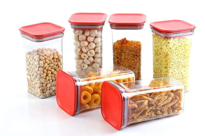 HAPPI Multipurpose Unbreakable Plastic Transparent Airtight Kitkat Masala Storage Container Jar For Kitchen Masala Box Dabba Spice, Cereal, Dry Fruits Spice Box 1100 ML (Multicolor- Set of 6 Pcs) HAPPI Multipurpose Unbreakable Plastic Transparent Airtight Kitkat Masala Storage Container Jar For Kitchen Masala Box Dabba Spice, Cereal, Dry Fruits Spice Box 1100 ML (Multicolor- Set of 6 Pcs)