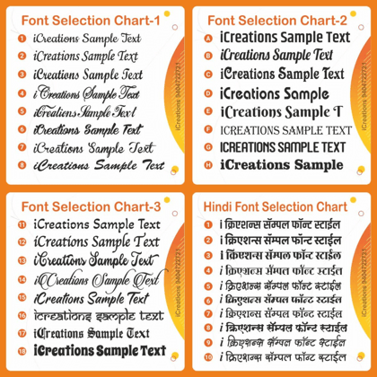 iCreations Floral Theme Nameplate on Premium Fiberglass