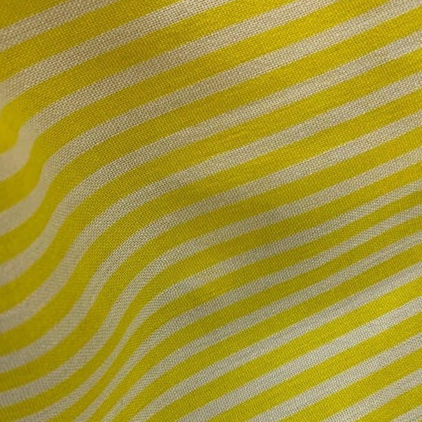CPY001-Cotton-Sunshine Stripes: Cotton Yellow Stripe Fabric 3 meters - Unstitched Fabrics | Buy online on ZillyBuy