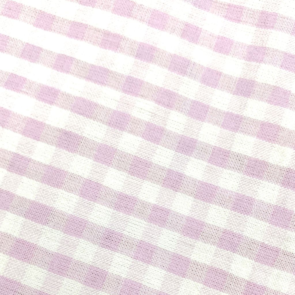 CPY011-Cotton-Rose Petal Check: White with Pink Checked Cotton Fabric 3 Meters - Unstitched Fabrics | Buy online on ZillyBuy