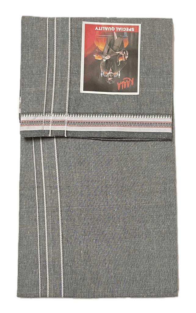Cool Cotton Fancy Dhothi - KALA (2m) Dhoti / Mundu
