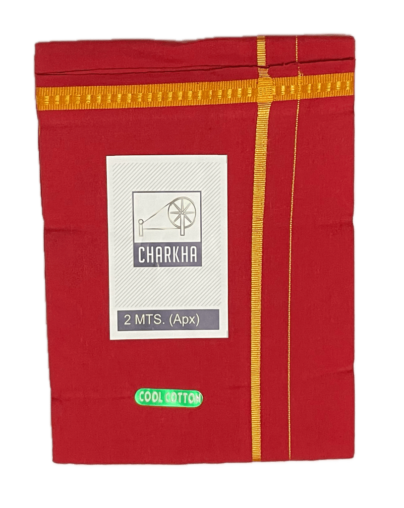 Swami Dhoti Color Pentex Pattern - Swamy Dhoti / Mundu / Dhothi - Iyappa, Muruga, Amman