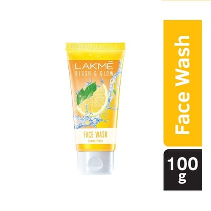 Lakme Blush And Glow Face Wash Gel Lemon Fresh 100 gm