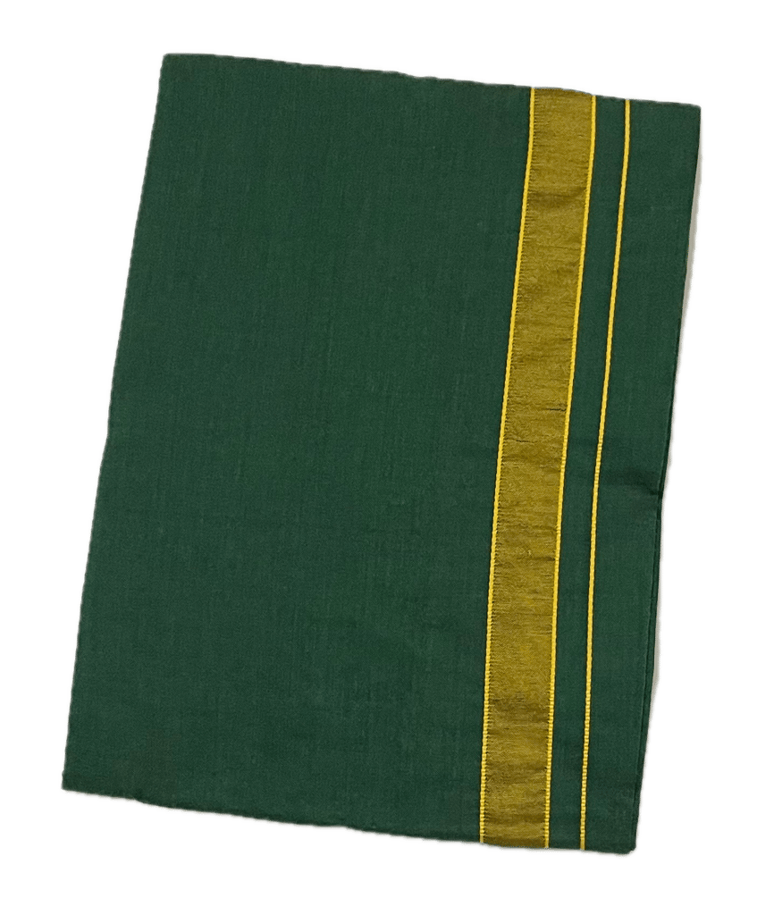 Colour Dhothies with Rich Silk Border - Cool Cotton 2mtrs - Dhoti - Mundu