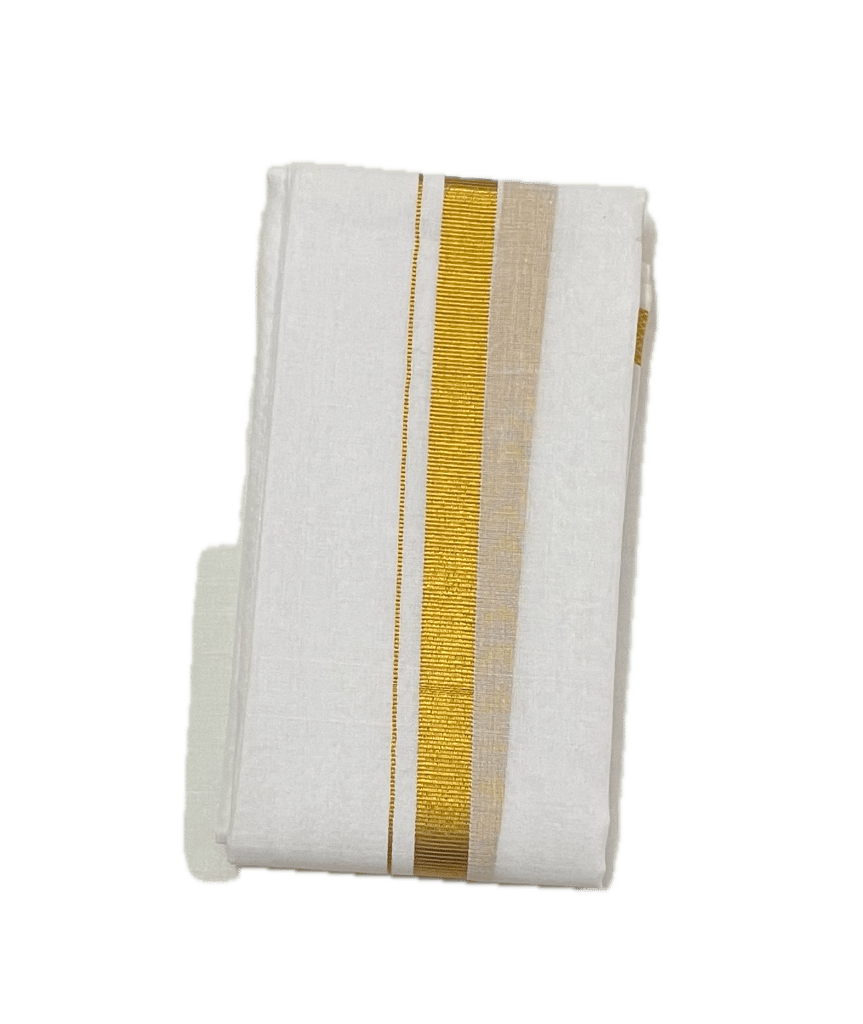 Long Size Cotton White Towel with Silk Border