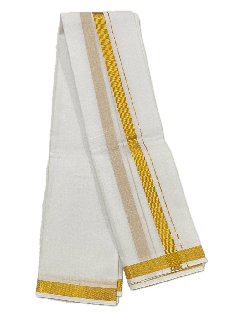 Long Size Cotton White Towel with Silk Border