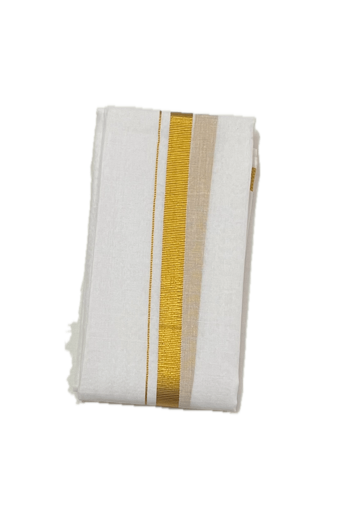 Long Size Cotton White Towel with Silk Border