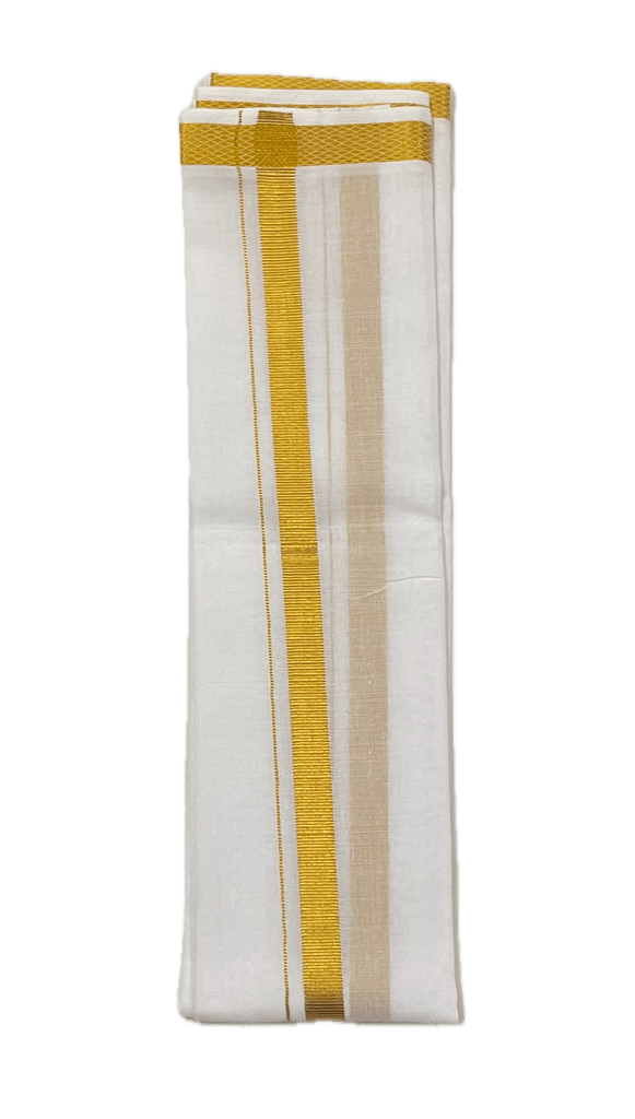 Long Size Cotton White Towel with Silk Border