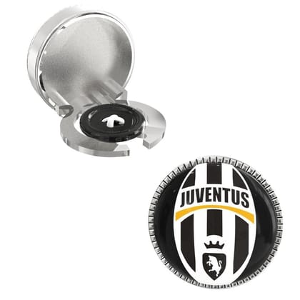 The Smart Buttons -  Shirt Button Cover Cufflinks for Men - Juventus FC Style