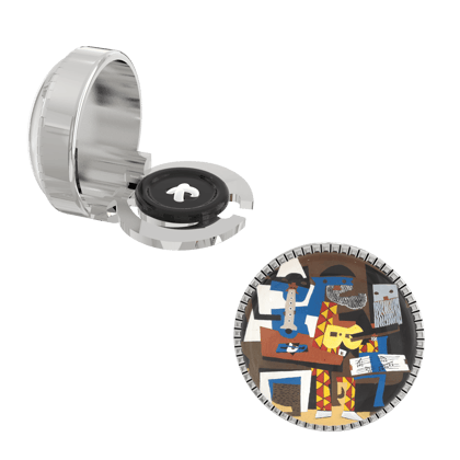 The Smart Buttons - Shirt Button Cover Cufflinks for Men - Three Musicians Inspired by Pablo Picasso