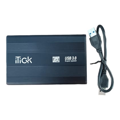SATA 2.5 inch CASING USB 3.0 (Black) SSD/HDD Portable External Aluminum Body