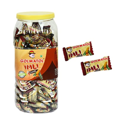 Golmatol Imli Candy Jar Packaging of 170 total Weight 595g Respectively