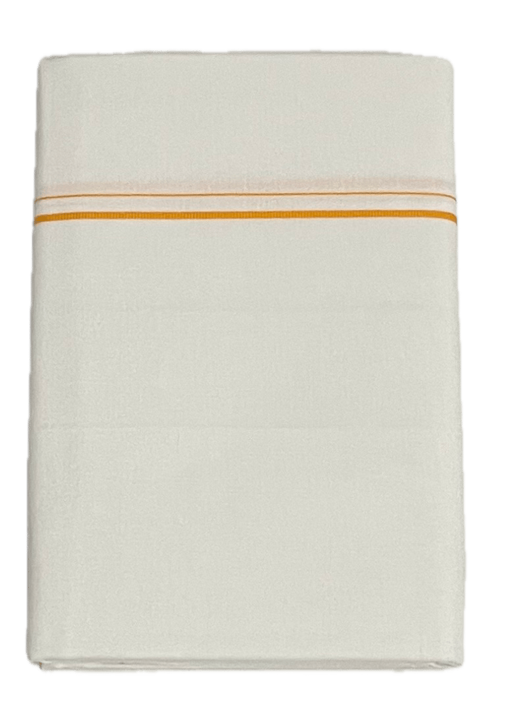 White Cotton Dhotis -Thin border Dhoti - Mundu - Sarathi - Oosi karai Vesti - Daily Use Dhoti
