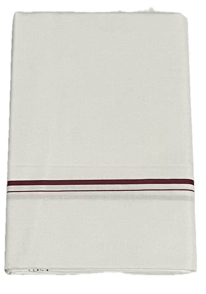 White Cotton Dhotis -Thin border Dhoti - Mundu - Sarathi - Oosi karai Vesti - Daily Use Dhoti