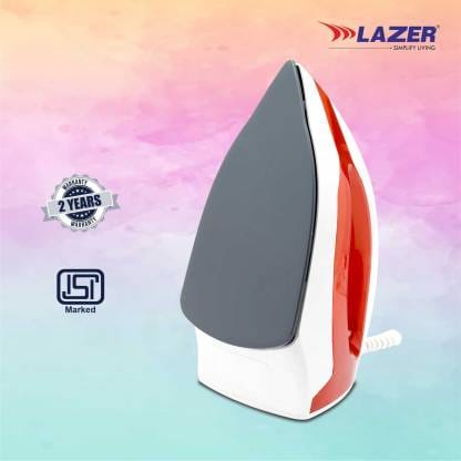 Lazer Ultimate 1100 W Dry Iron  (Red, White)