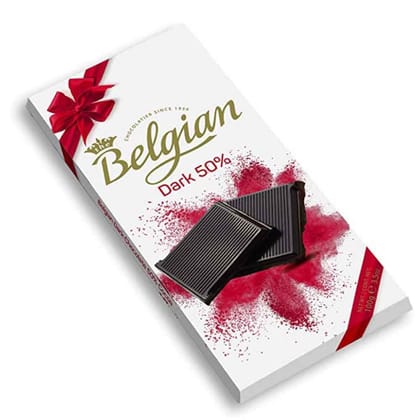 The Belgian 50% Dark Chocolate Bar 100 gm