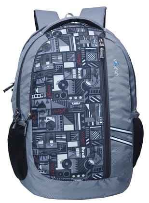 VIVIZA V-118 CASUAL BACKPACK FOR MEN AND WOMEN GREY VIVIZA V-118 CASUAL BACKPACK FOR MEN AND WOMEN GREY