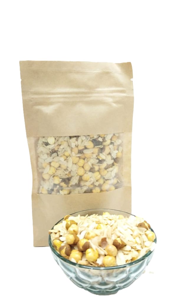 Poha chana diet (roasted) Mix | Low Fat Namkeen Lite Snack for Diet | Roasted Not Fried | Healthy Snack|200gm