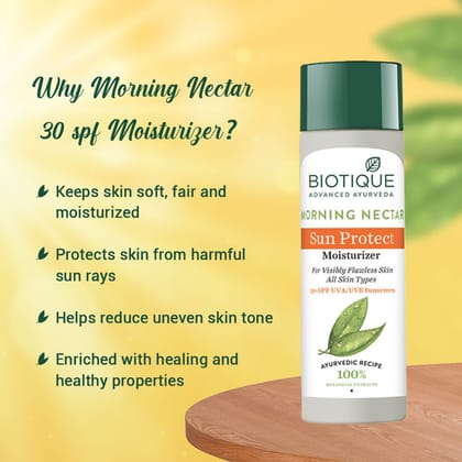Biotique Bio Morning Nectar Visibly Flawless Sun Protector SPF 30+ (120ml)