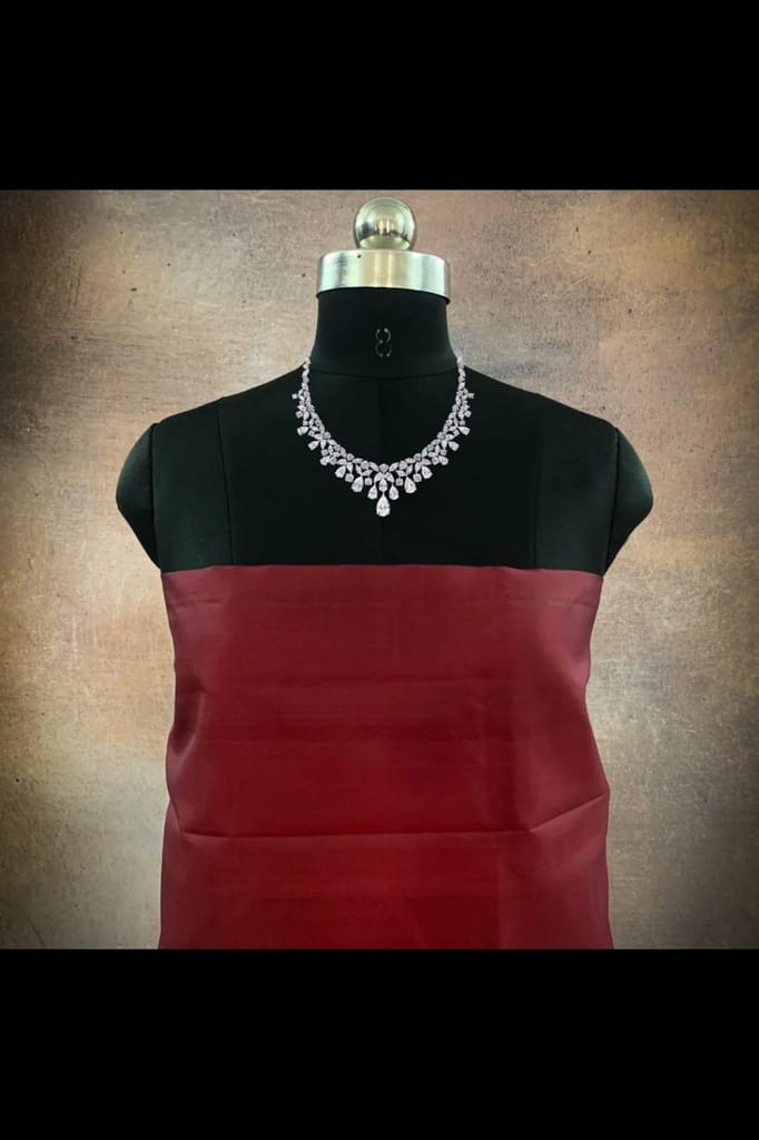 Navasaarigai Handloom Raw Silk Fabric for Women Unsittched Kurtis/Salwar Shawl Material- Dark Red Color (4Meters) - Unstitched Fabrics | Buy online on ZillyBuy