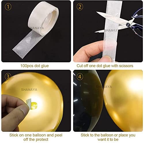 SHANAYA Black Gold Happy Birthday Party Decorations Set Confetti Balloons With Banner Crown Balloons Champagne Mug Foil Balloon Chrome Gold Black Balloons For Men Women Birthday Party Supplies 46Pcs